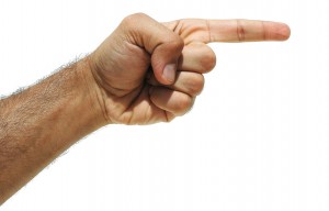 finger pointing