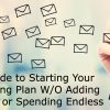 You Have Emails But You Don’t Have An Email Marketing Strategy Businessman drawing E-mails concept on blurred abstract background